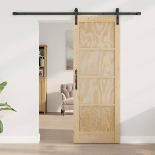 klizna vrata s setom hardvera 73.5x198.5 cm od punog drva bora Cijena
