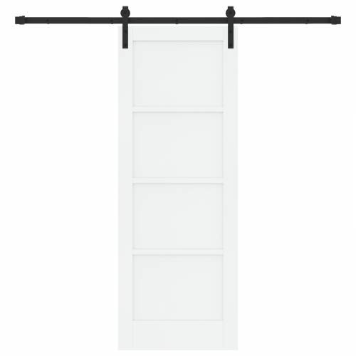 klizna vrata s kompletnim hardverom bijela 73.5x198.5 cm čvrsto drvo bor Cijena