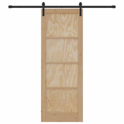 klizna vrata s hardverskim setom 78x211 cm čvrsto drvo bor Cijena