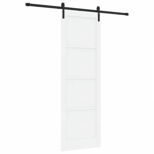 klizna vrata s kompletnim setom hardvera bijela 78x232 cm čvrsto drvo borovina Cijena