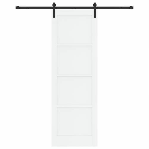 klizna vrata s kompletnim setom hardvera bijela 78x232 cm čvrsto drvo borovina Cijena