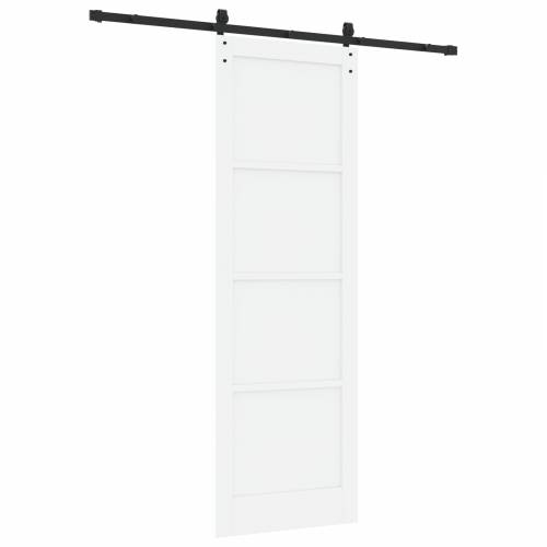 klizna vrata s kompletnim setom hardvera bijela 78x232 cm čvrsto drvo borovina Cijena