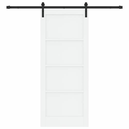 klizna vrata s setom dijelova bijela 83x202 cm čvrsta borovina Cijena