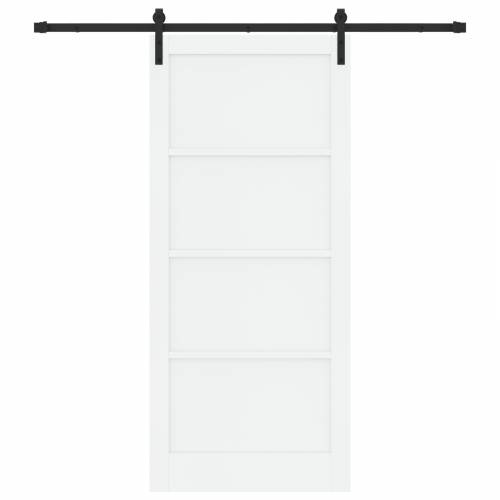 klizna vrata s hardverskim setom bijela 93x211 cm čvrsta drva bora Cijena