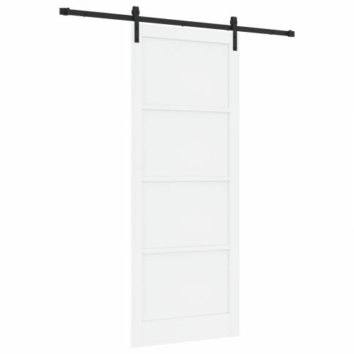 klizna vrata s hardverom Bijela 93x232 cm Čvrsto drvo bor Cijena