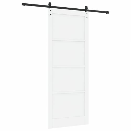 klizna vrata s hardverom Bijela 93x232 cm Čvrsto drvo bor Cijena