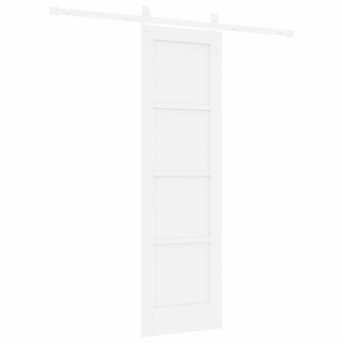 klizna vrata s setom hardvera bijela 61x198.5 cm čvrsto drvo bor Cijena