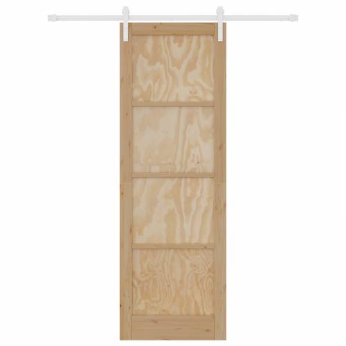 Klizna vrata s setom hardvera 78x232 cm čvrsta borovina Cijena