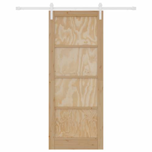 klizna vrata s hardverskim setom 83x211 cm čvrsti bor Cijena