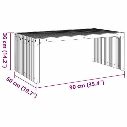 Stolić za vrt 90x49.7x36 cm Od čvrstog drveta tikovina Cijena