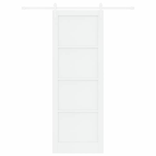 Klizna vrata s setom hardvera bijela 83x232 cm čvrsto drvo bor Cijena