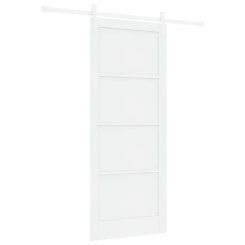 klizna vrata s hardverskim setom bijela 86x211 cm čvrsto drvo bora Cijena