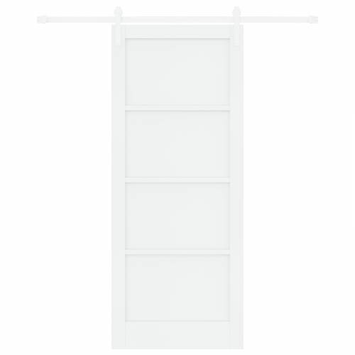 klizna vrata s hardverskim setom bijela 86x211 cm čvrsto drvo bora Cijena