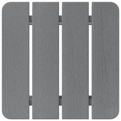 Adirondack stolčić svjetlosive boje 38x38x45 cm HDPE Cijena