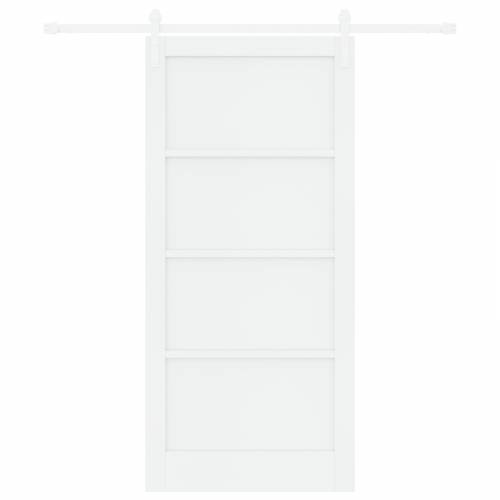 klizna vrata s setom hardvera bijela 93x202 cm od punog drva bor Cijena