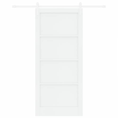 klizna vrata s hardverom bijela 93x211 cm čvrsta drvena borovina Cijena