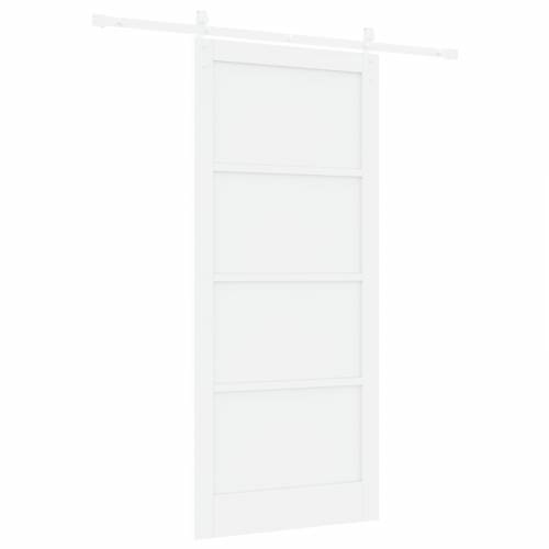 klizna vrata s hardverom bijela 93x211 cm čvrsta drvena borovina Cijena