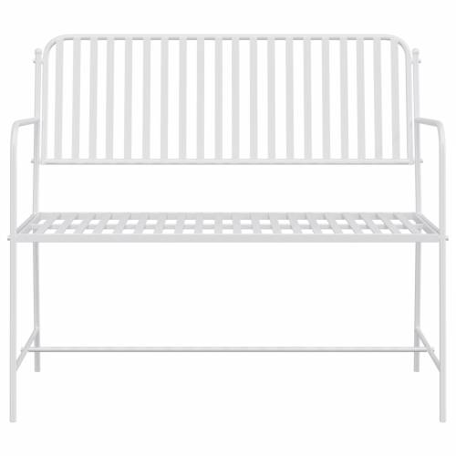 Klupa Bijela Metal 103.5 x 51.5 x 90 cm Izdržljiva Cijena