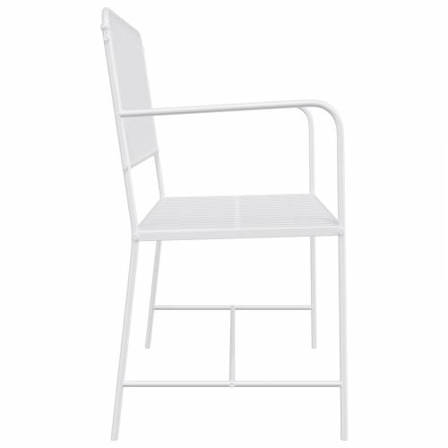 Klupa Bijela Metal 103.5 x 51.5 x 90 cm Izdržljiva Cijena
