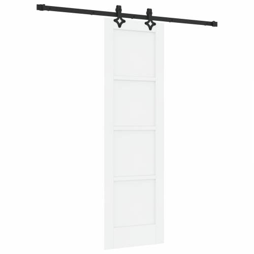 klizna vrata s setom dijelova bijela 61x198.5 cm čvrsta borovina Cijena