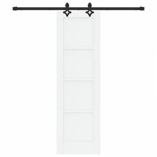 klizna vrata s setom dijelova bijela 61x198.5 cm čvrsta borovina Cijena