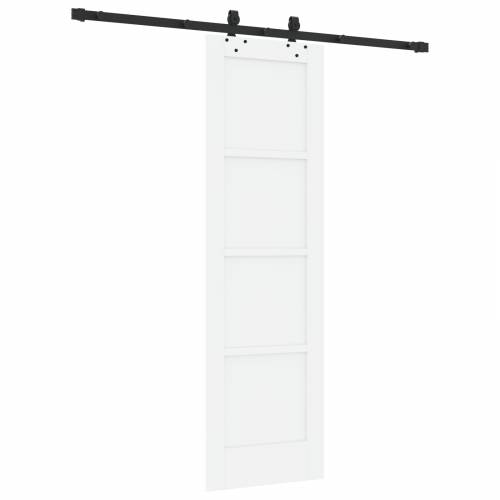 klizna vrata s setom dijelova bijela 61x198.5 cm čvrsta borovina Cijena