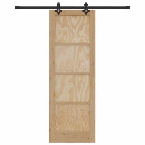 klizna vrata s kompletnim setom 73.5x211 cm od čvrstog bora Cijena