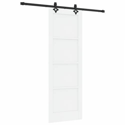 klizna vrata s opremom bijela 73.5x211 cm čvrsto drvo bor Cijena