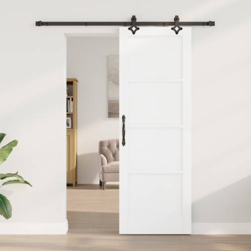 klizna vrata s opremom bijela 73.5x211 cm čvrsto drvo bor Cijena