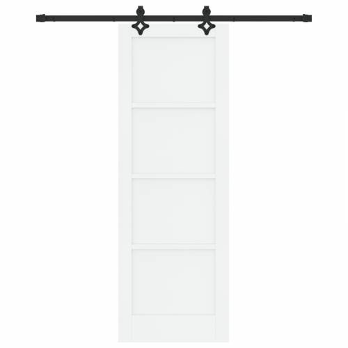 klizna vrata s opremom bijela 73.5x211 cm čvrsto drvo bor Cijena