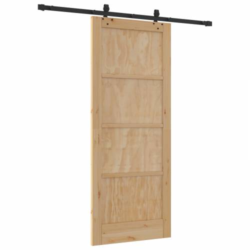 klizna vrata sa setom hardvera 83x202 cm Masivno drvo borovina Cijena