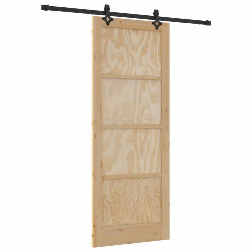 klizna vrata s kompletnim setom 83x211 cm od masivnog bora Cijena