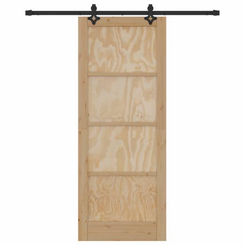 klizna vrata s kompletnim setom 83x211 cm od masivnog bora Cijena