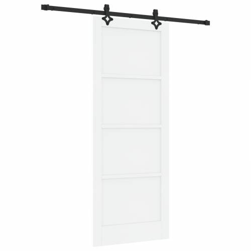 klizna vrata set hardvera bijela 83 x 211 cm čvrst bor Cijena
