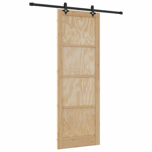 Klizna Vrata s Oprema Setom 83x232 cm Čvrsto Borovo Drvo Cijena
