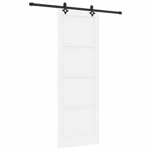 klizna vrata s kitom opreme bijela 83x232 cm čvrsti bor Cijena