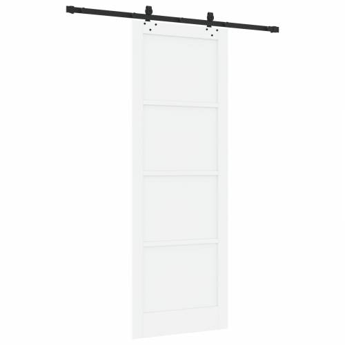 klizna vrata s kitom opreme bijela 83x232 cm čvrsti bor Cijena