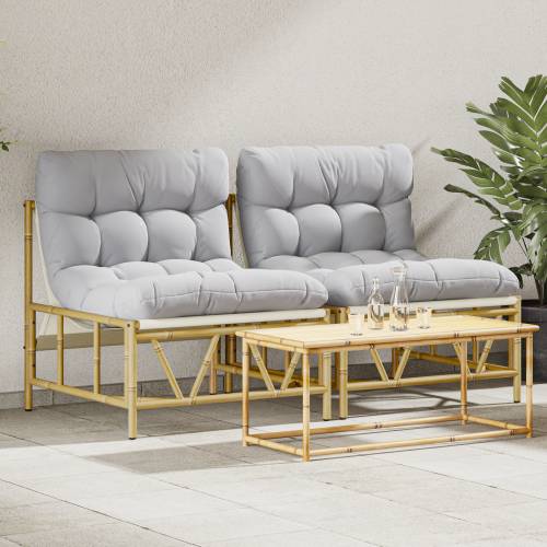 Vrtne opuštajuće stolice 2 kom s jastučićem 60x80x71 cm Čelik Cijena