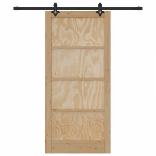 klizna vrata s setom hardvera 93x202 cm čvrsta borovina Cijena