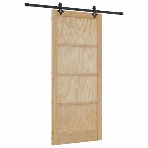 klizna vrata s setom hardvera 93x211 cm od masivnog bora Cijena