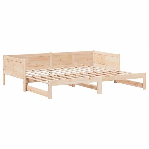 Krevet za dnevni boravak s izvlačenjem 90x200 cm od masivnog drva borovine Cijena