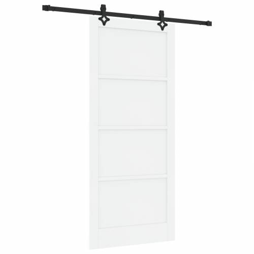 klizna vrata set bijela 93x211 cm čvrsto borovo drvo Cijena