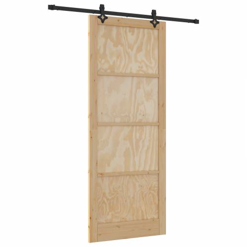 klizna vrata s kompletnim setom 93x232 cm Čvrsto drvo bor Cijena