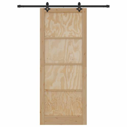 klizna vrata s kompletnim setom 93x232 cm Čvrsto drvo bor Cijena