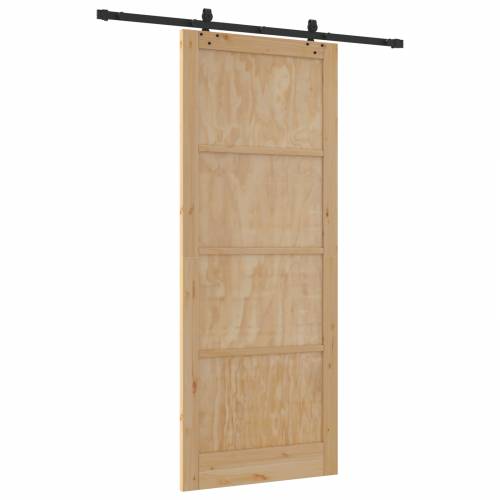 klizna vrata s kompletnim setom 93x232 cm Čvrsto drvo bor Cijena