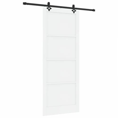 klizna vrata s setom hardvera bijela 93x232 cm čvrsti bor Cijena