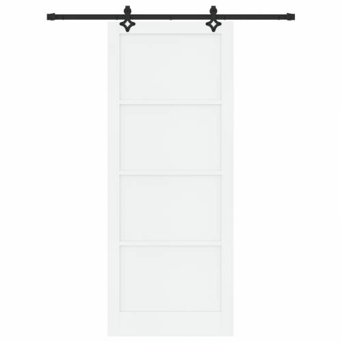 klizna vrata s setom hardvera bijela 93x232 cm čvrsti bor Cijena