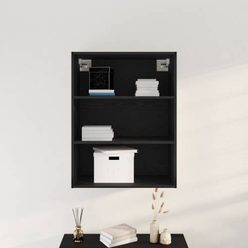 viseci zidni ormarić Crni hrast 69.5 x 32.5 x 90 cm Cijena