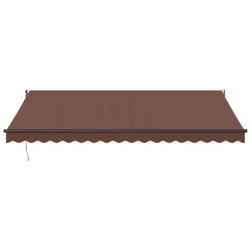 Tenda na ručno uvlačenje smeđa 450 x 300 cm - Smeđa 450 x 300 cm 1 Cijena