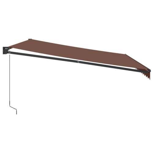 Tenda na ručno uvlačenje smeđa 450 x 300 cm - Smeđa 450 x 300 cm 1 Cijena